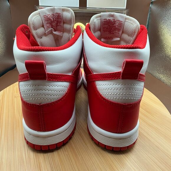 Nike Dunk High (GS) ‘Championship Red’ White/Red Sz 4.5Y - Picture 5 of 12